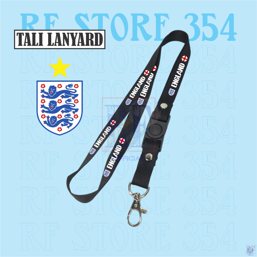 

Gantungan kunci ENGLAND / INGGRIS / FIFA WORLD CUP 2022 QATAR tali lanyard band gantungan leher id card name tag