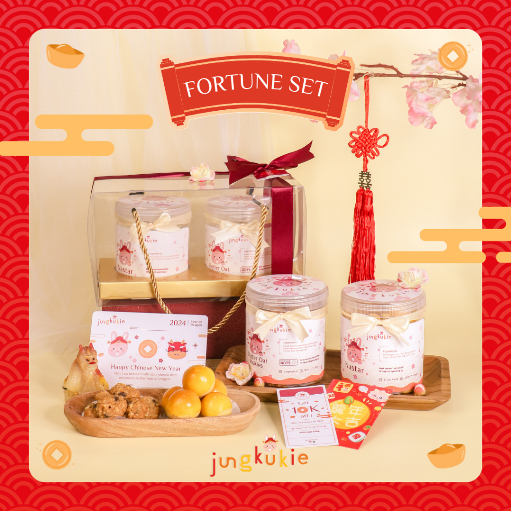 

Hampers Imlek FORTUNE SET - NASTAR by JUNG KUKIE | CHINESE NEW YEAR HAMPERS / HAMPERS CNY / PARSEL IMLEK