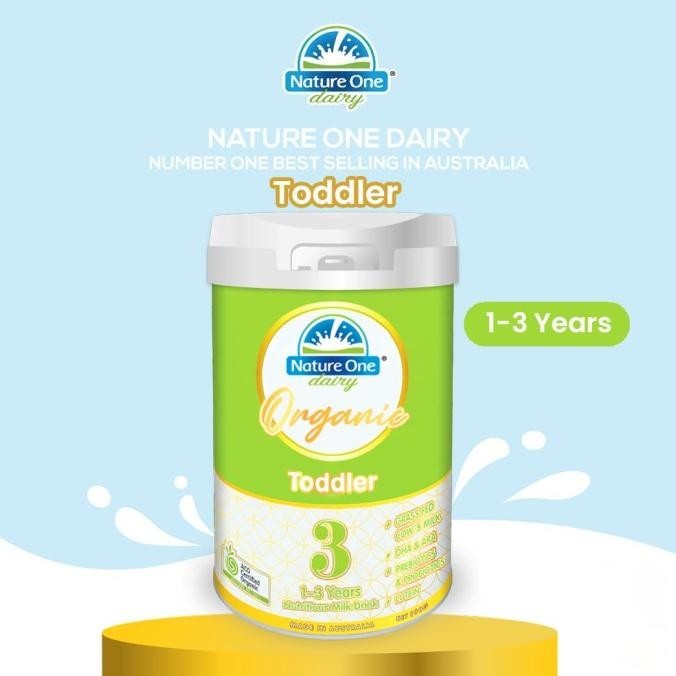 

Nature One Dairy - Organic Susu Formula Toddler Step 3 usia 1-3 tahun 900 g