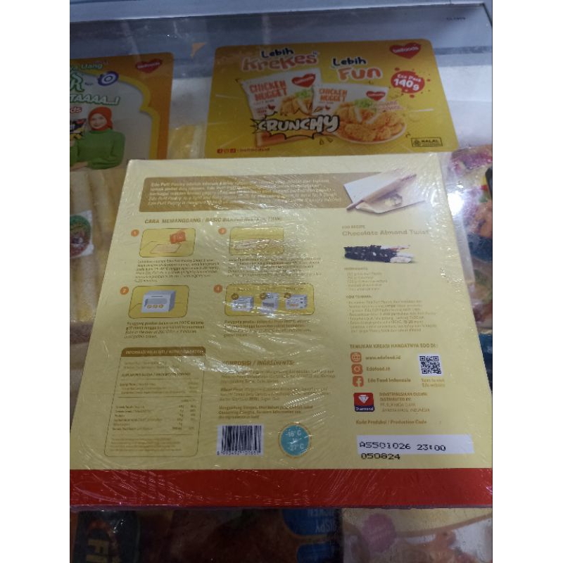 

EDO PASTRY SHEET KULIT TEPUNG SERBAGUNA UNTUK ROTI DAN KUE PASTRY 750GR BAHAN UNTUK MEMBUAT CROMBOLONI DLL FROZEN FOODS ENAK LAZIZ MURAH BAGUS HALAL SANGAT COCOK UNTUK TAMBAHAN BEKAL ANAK SEKOLAH CUS ORDER NOW STOCK TERBATAS PROMO FREE ONGKIR HARAP TANYA