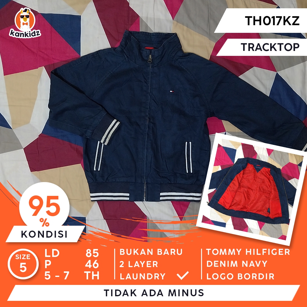 Jaket Anak Tracktop Tommy Hilfiger | Denim Navy Size 5
