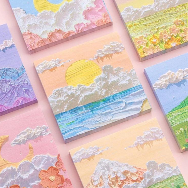 

( Wrsr27 ) MEMO TEMPEL ESTETIK STICKY NOTES MOTIF ALAM INDAH / MEMO STIKY NOTE MOTIF PEMANDANGAN