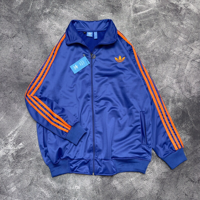 TRACKTOP ADIDAS BLUE ORANGE