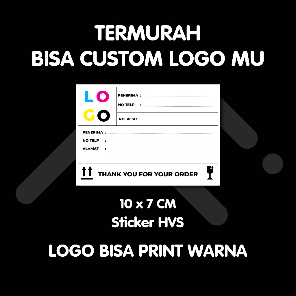 

10x7 [50PCS] CUSTOM Label Pengiriman | Label Olshop | Sticker Resi | Stiker lucu | Stiker Paket | Sticker Ekspedisi | Sticker
