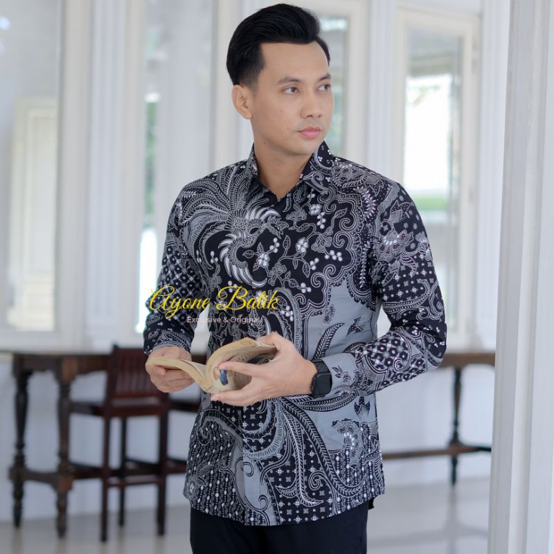 PREMIUM Kemeja Batik Pria Terbaru 2025 Batik Pria Slimfit Mewah by AyoneBatik PREMIUM