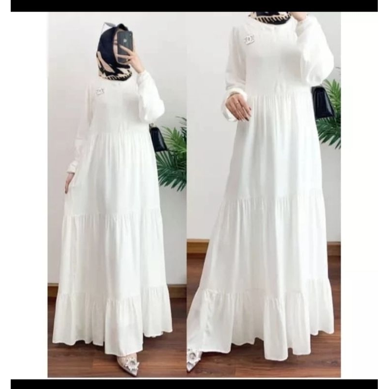 Hanum Gamis Susun Polos