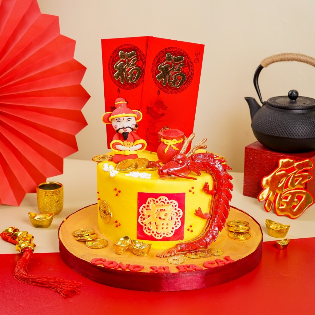 

Kue imlek | Cake CNY | Treasure dragon cake