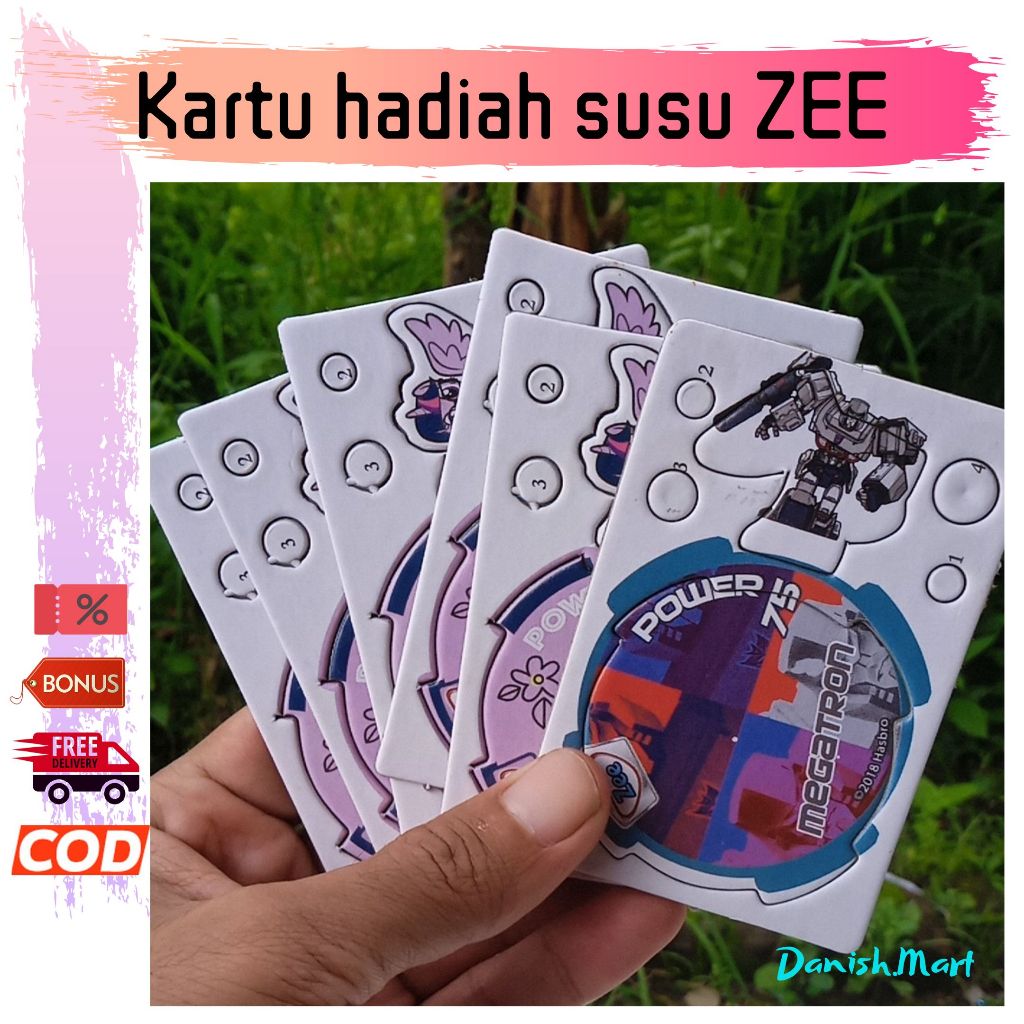 Mainan Edukasi Anak Kartu Hadian Hadiah Susu Zee
