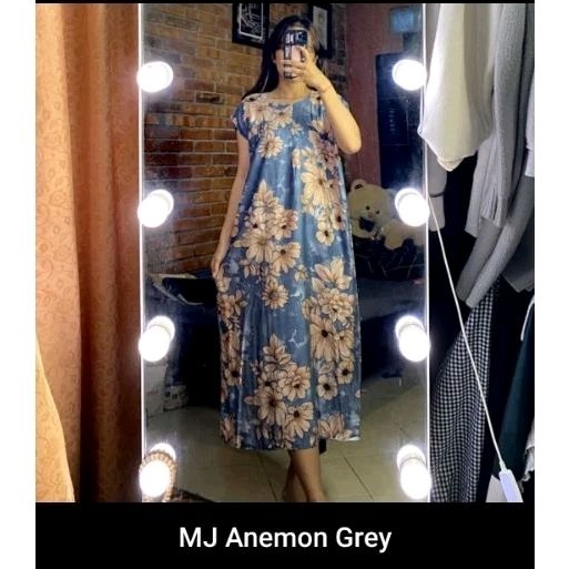 daster midi jumbo dress bali resleting busui friendly