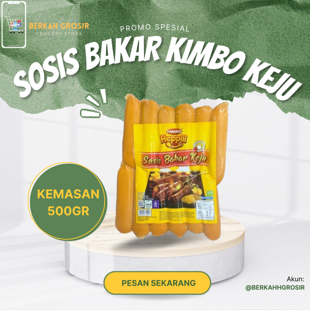 

SOSIS BAKAR KEJU KIMBO / SOSIS BAKAR VIGO 500GR