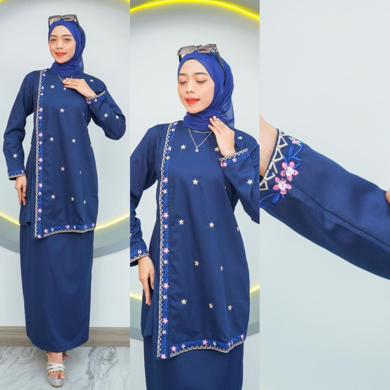 KURUNG MALAYSIA BORDIR MELATI PREMIUM