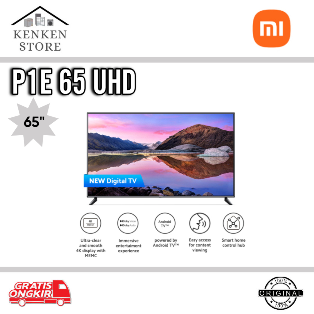 TV LED XIAOMI P1E 65 UHD 65INCH