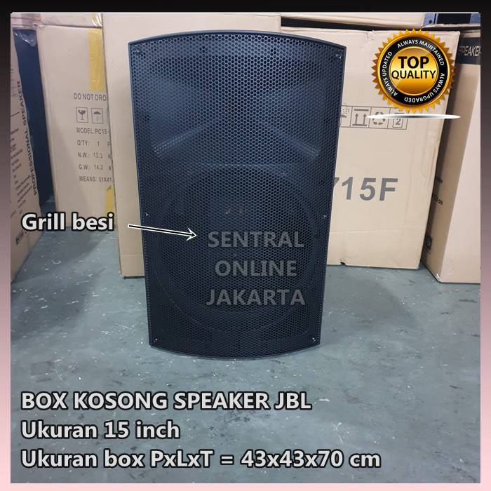 BOX SPEAKER FIBER PLASTIK 15Inch MODEL JBL BARU 15in BOK KOSONG TEBAL 15 inch