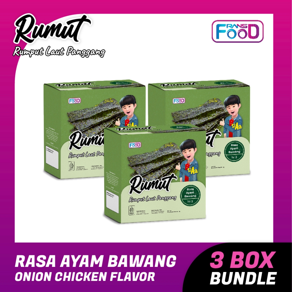 

Rumut Panggang Rasa Ayam Bawang 4gr - Bundling 3 Box