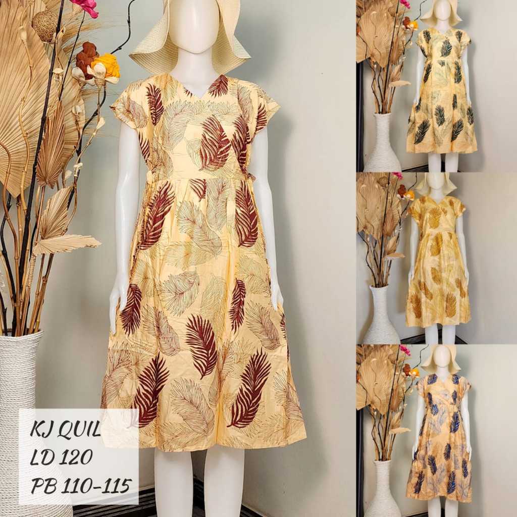 Daster Rayon Kekinian Kimono Jumbo Quil LD 120 Busui Friendly