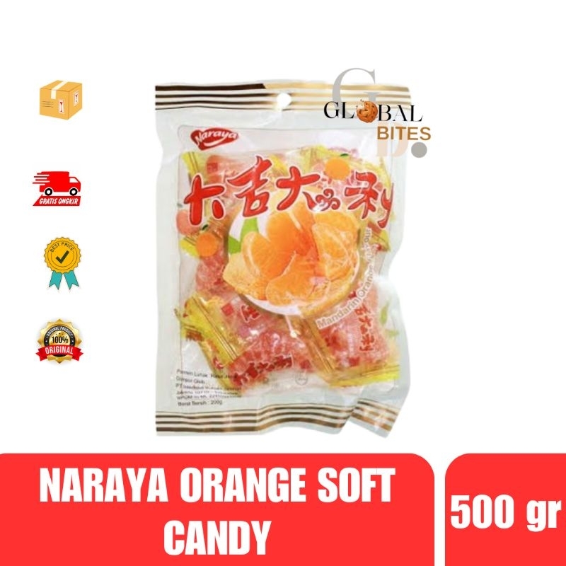 Naraya Jelly Jeruk Mandarin Orange 500gr HALAL