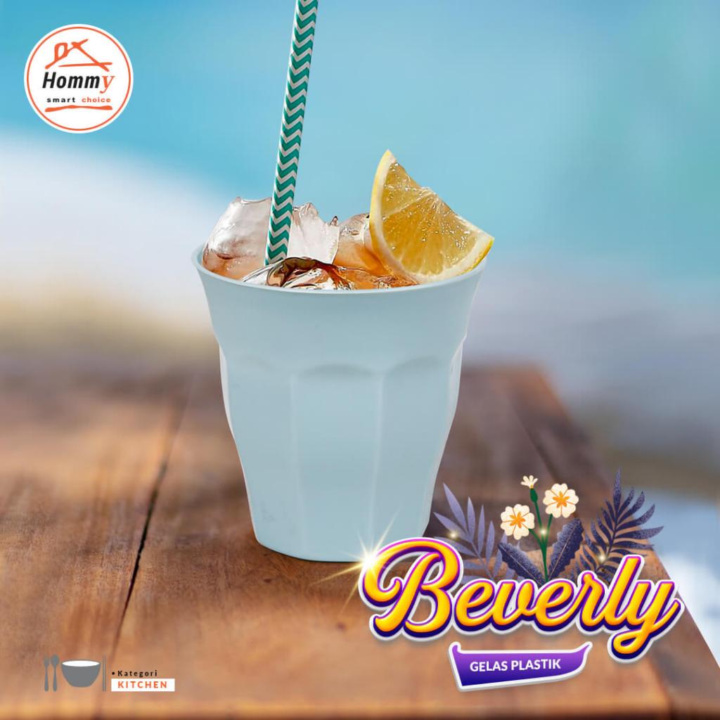 Hommy Gelas Baverly / Kittchen Set / Houseware / Perlengkapan Rumah / Perlengkapan Dapur / Bath / Cl