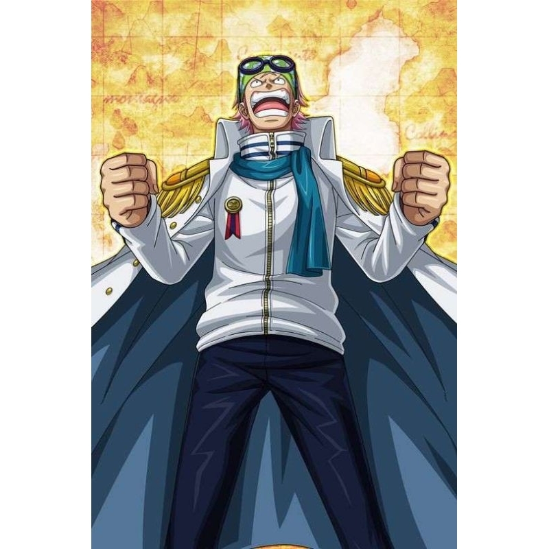 Kostum Cosplay Koby Admiral One Piece