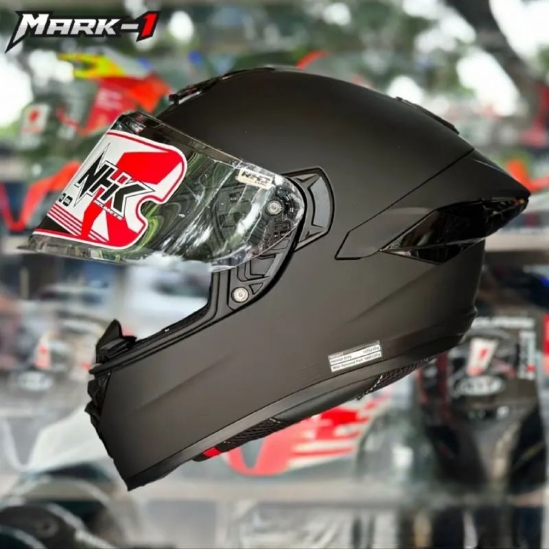 HELM NHK MARK 1 ELITE SOLID ALL WARNA FULL FACE ORIGINAL SNI