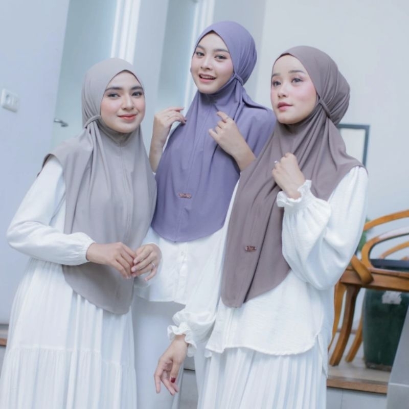 Bergo Tali || Bergo tanpa pet || Jersey Premium