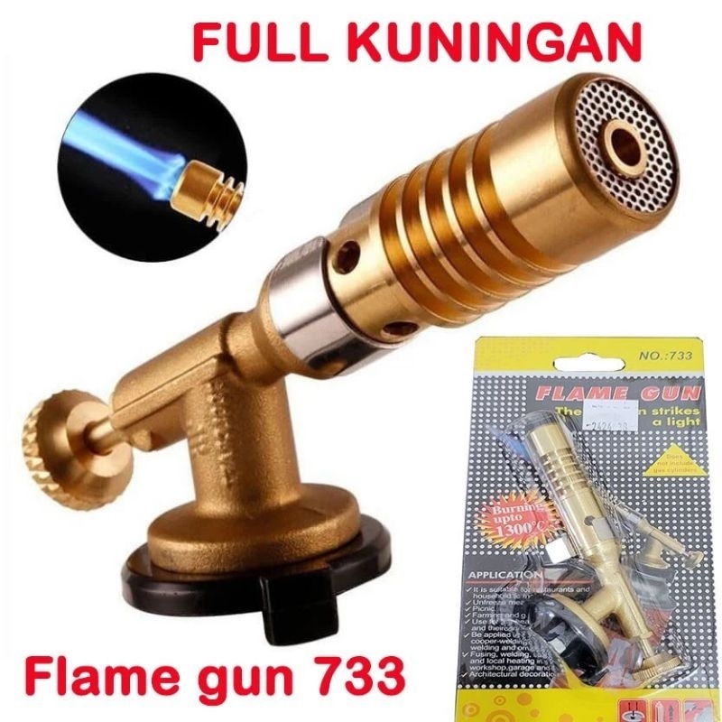 Kepala Kompor Gas Portable Kuningan / Flame Gun