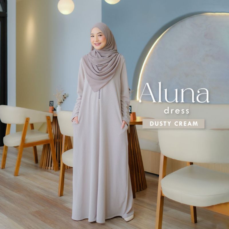 ALUNA DRESS|OUTFIT ISLAMI|GAMIS REMAJA|GAMIS KEKINIAN
