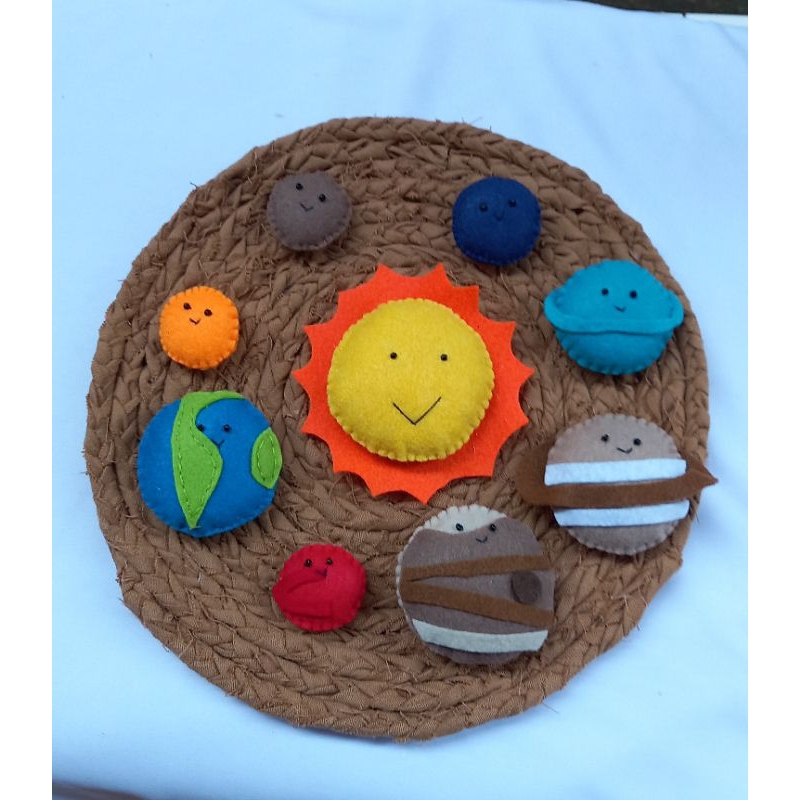 Replika Planet / mainan anak planet #felt solar sytem