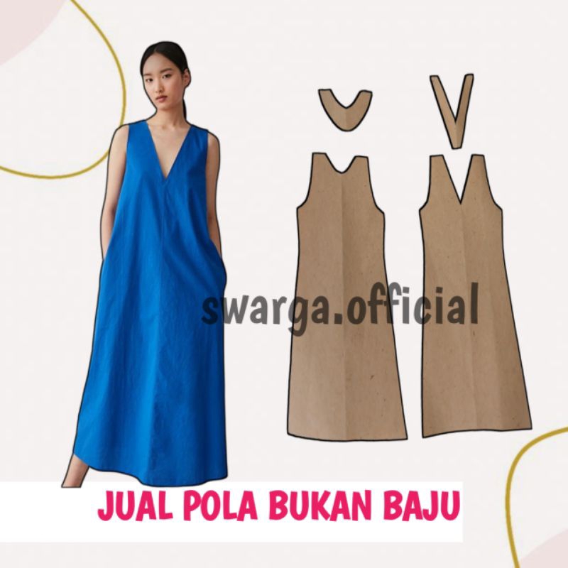 POLA DASTER INSTAN KERAH V DEWASA