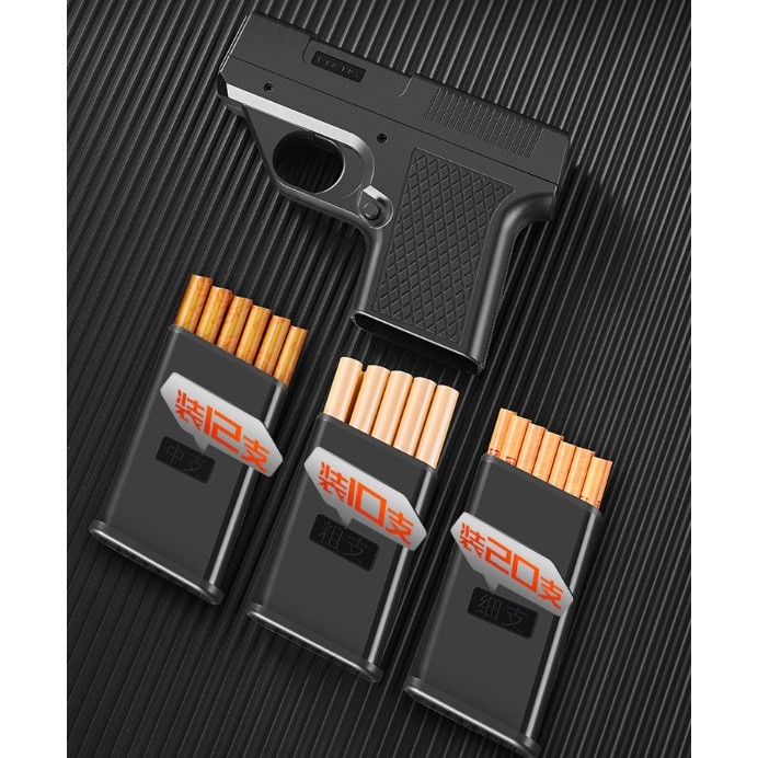GROSIR HARGA MURAH Korek api model Pistol YH-096 dengan 3 Kotak Penyimpanan Gas Model Terbaru Harga 