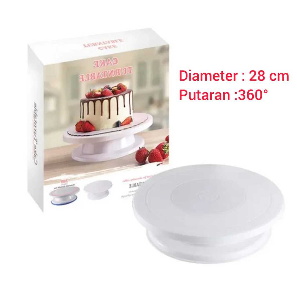 Cake Tray Rotari / Tatakan Kue Putar /Meja Putar Kue