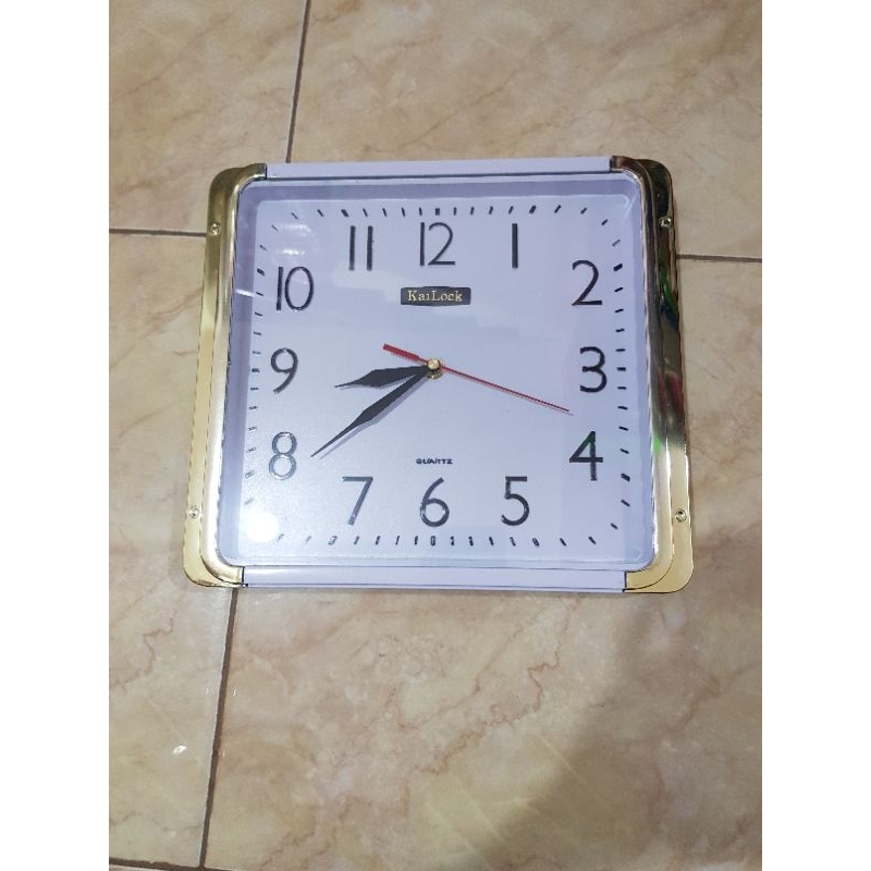 Jam dinding kailock maspion 050/Jam dinding kotak maspion