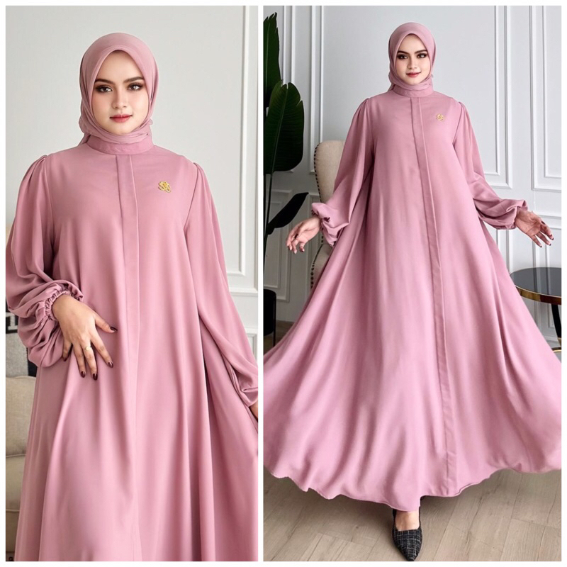 Gamis Polos By Shella Saukia