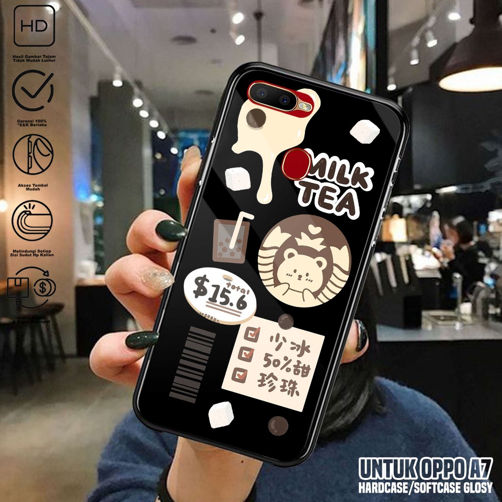 Case Oppo A7 - Casing Hp Oppo A7 Terbaru ( Strbck ) - Kesing Hp Oppo A7 - Silikon Hp - Cover Hp - Mi