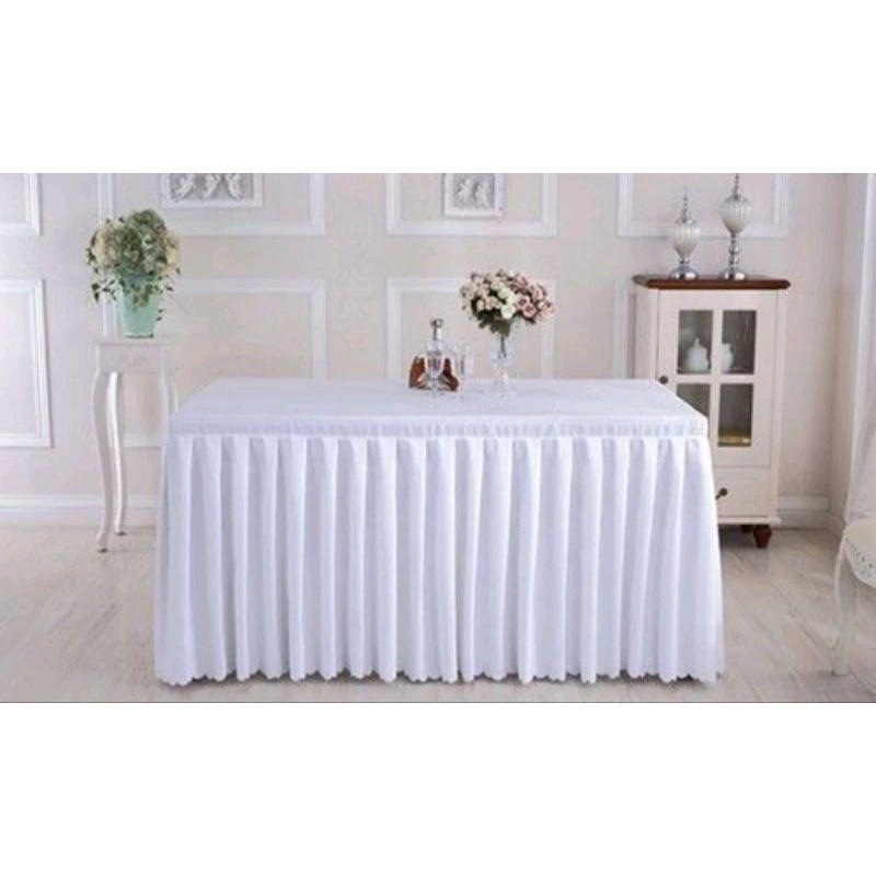 skriting meja /pinggiran meja/dekorasi meja prasmanan