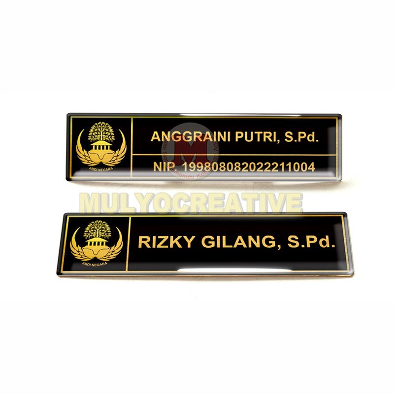 

PAPAN NAMA DADA ASN PNS ABDI NEGARA NAMETAG - NAME TAG KORPRI