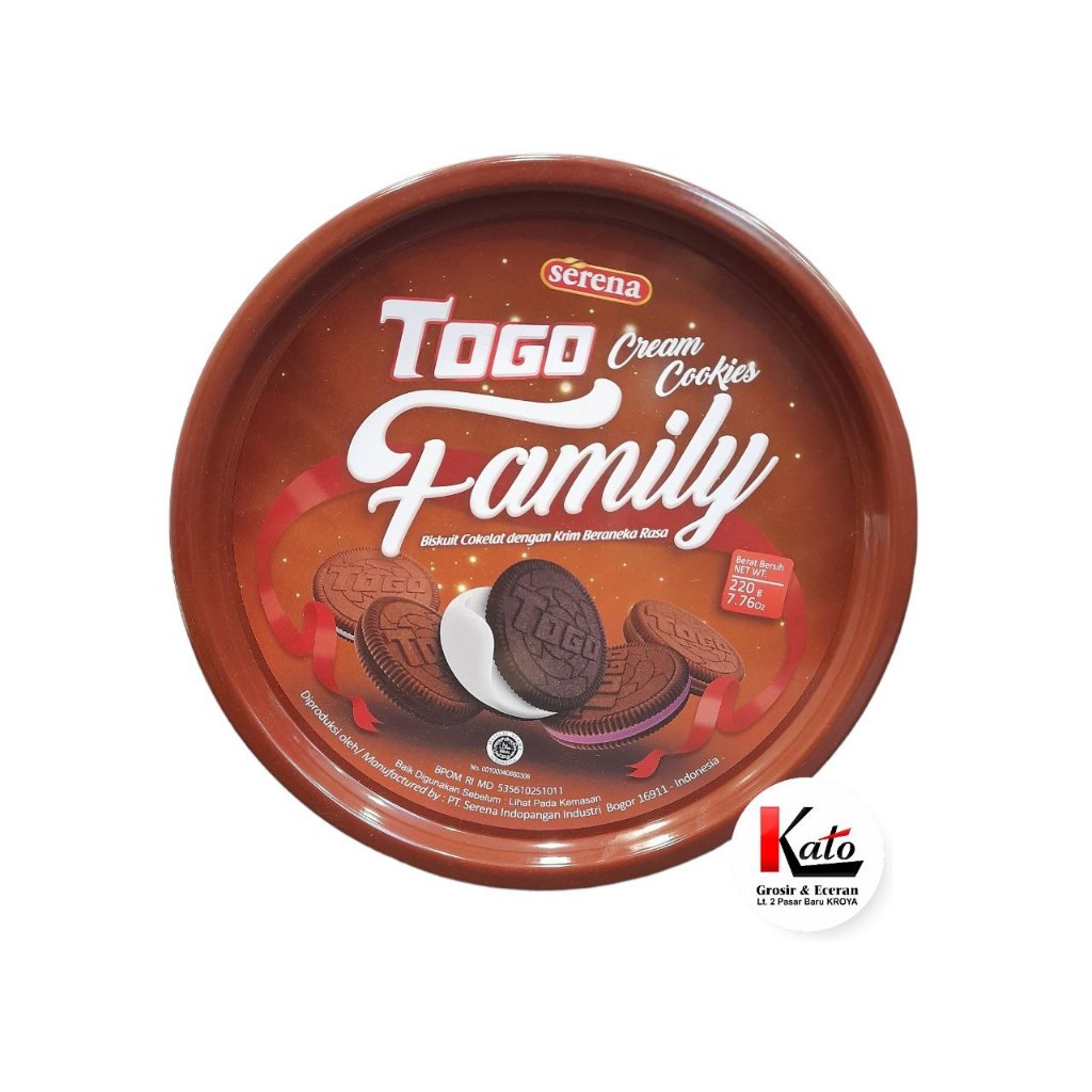 

Serena Togo Cream Cookies Family Biskuit Coklat Kaleng 220g