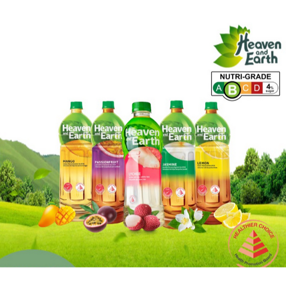 

Heaven & Earth Fuze Tea Bottle Drink - Jasmine / Mango / Lemon Green Tea 1.5L