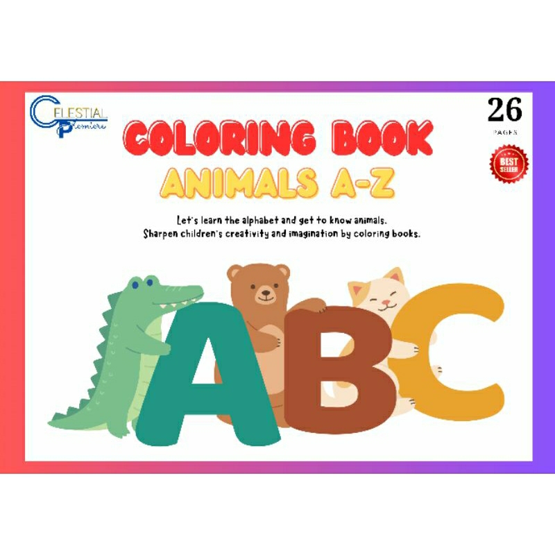 

BEST SELLER!! Buku Mewarnai Anak Edisi ABC & HEWAN dalam Bahasa Inggris (Coloring Books ALPHABET A-Z By Name Of Animals)