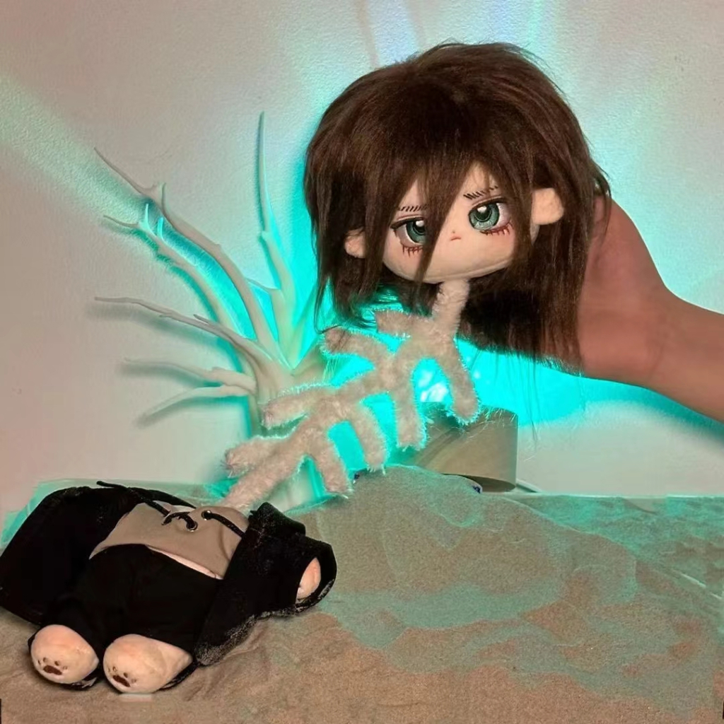 [READY STOCK] doll eren attack on titan boneka eren jaeger 20cm eren - gululun