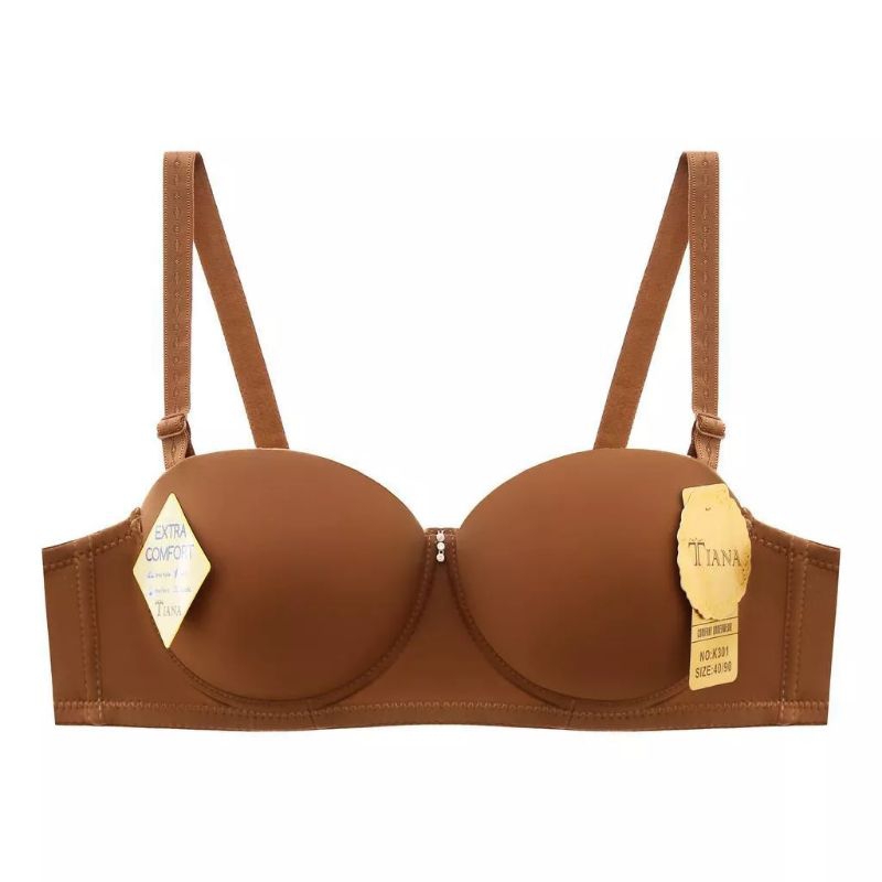 K301 Bra kawat tiana cup B /cup Besar kancing 3 Cup setengah ukuran 38.40.42