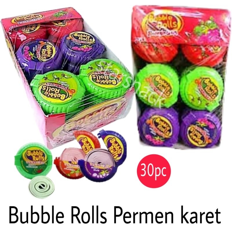 

Bubble Rolls Bubble Gum isi 30pc/kotak