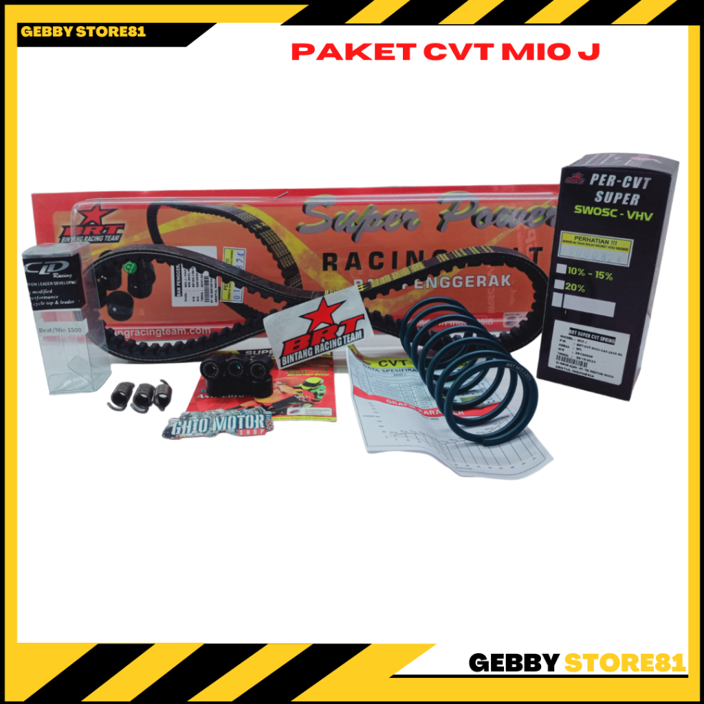PROMO PAKET CVT MIO J MIO GT X RIDE 115 SOUL GT 115 UPGRADE CVT MIO J VANBELT BRT ROLLER BRT MIO J P