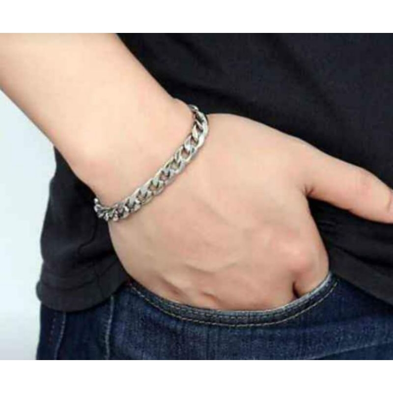 Gelang rantai titanium cowok