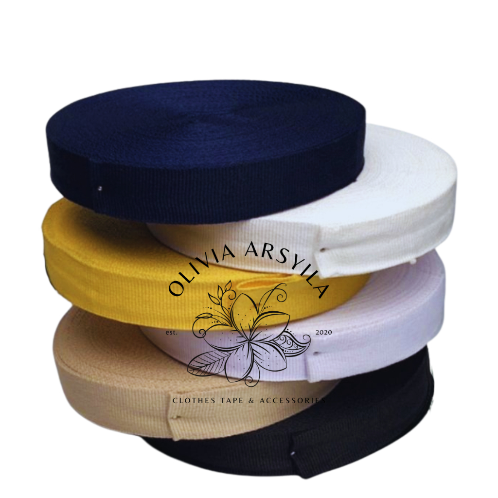 Bisban Pita List Untuk Baju 2cm  polos