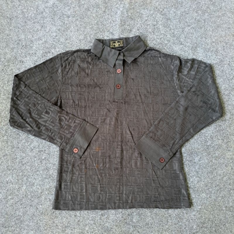 baju kerah fendi original baju branded preloved new