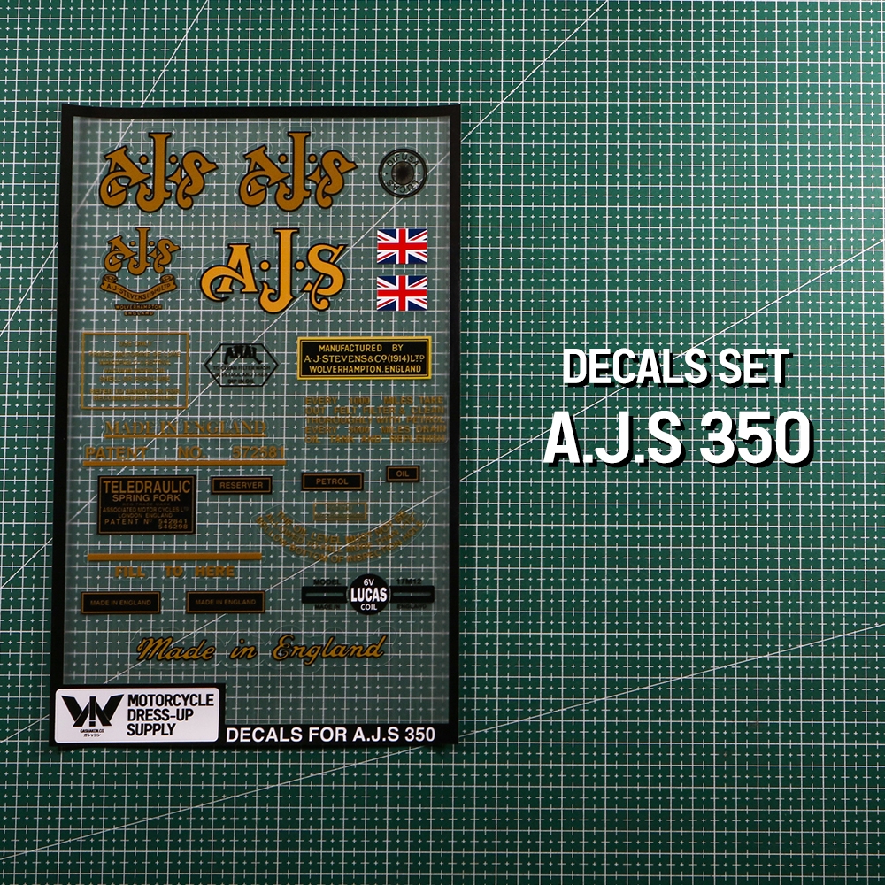 Sticker Detail/Stiker detail/England/Warning Sticker/Stiker peringatan/sticker warning AJS/A.J.S 350