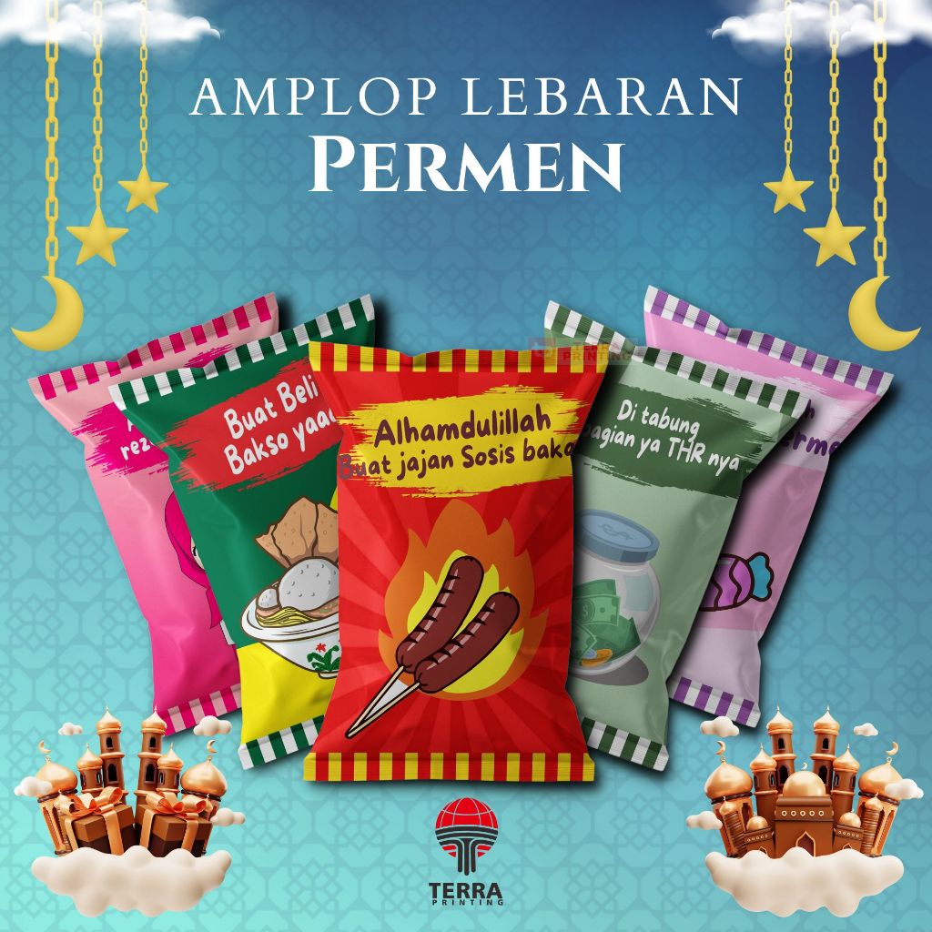 

( SATUAN ) Amplop Lebaran Unik Bentuk Permen - Amplop Lebaran Viral 2024 ( Sudah Jadi Tinggal Masukan Uang & Dibagikan )