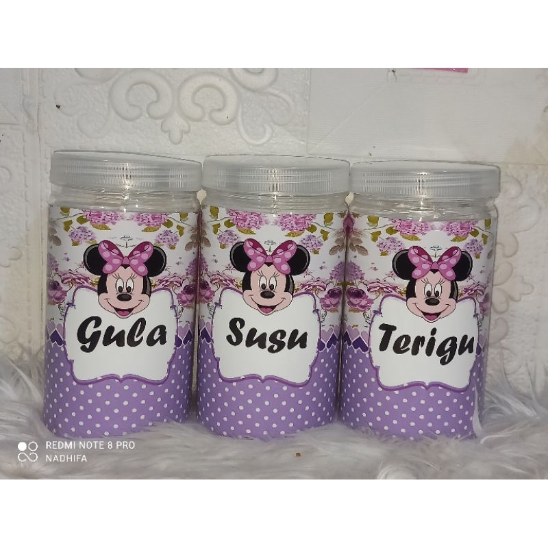toples bumbu dapur motif shaby ungu minie