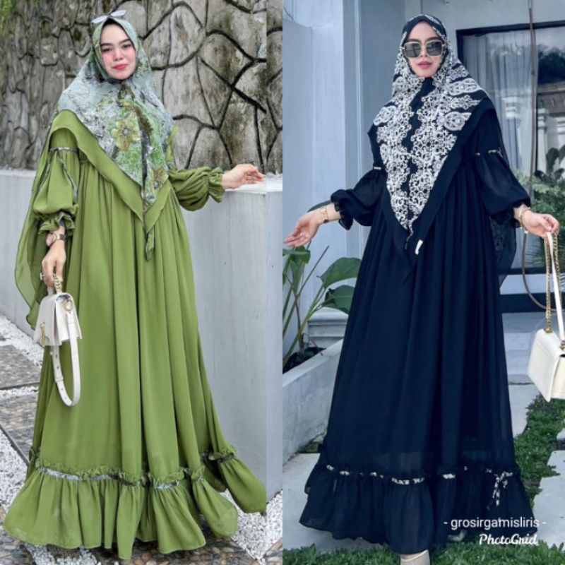 Gamis Shizuka flower by ss aldisa