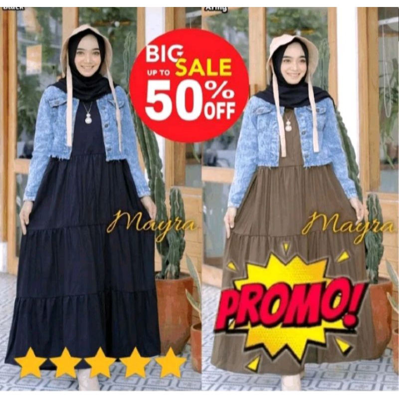 One Set Dress Outer Dan Jaket Crop Rawis Jeans Premium